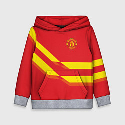 Толстовка-худи детская Manchester United 3, цвет: 3D-меланж
