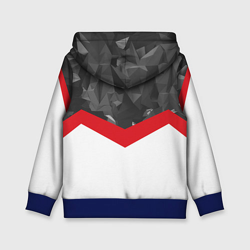 Детская толстовка Man United FC: Grey Polygons / 3D-Синий – фото 2