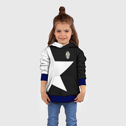 Толстовка-худи детская FC Juventus: Star, цвет: 3D-синий — фото 2
