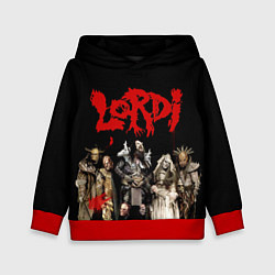 Толстовка-худи детская LORDI, цвет: 3D-красный