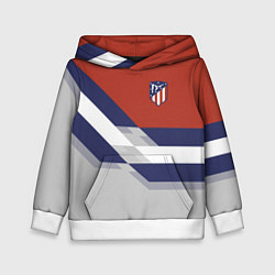 Толстовка-худи детская Atletico FC: Grey style, цвет: 3D-белый