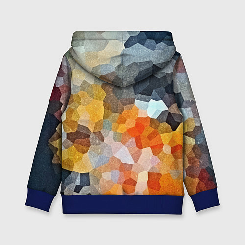 Детская толстовка Мозаика в блеске / 3D-Синий – фото 2