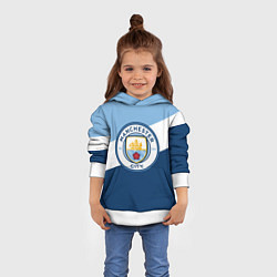 Толстовка-худи детская FC Manchester City: Colors, цвет: 3D-белый — фото 2