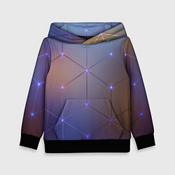 Толстовка-худи детская НЕЙРОННАЯ СЕТЬ NEURAL NETWORK, цвет: 3D-черный