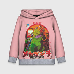 Толстовка-худи детская Godzilla Reptar, цвет: 3D-меланж