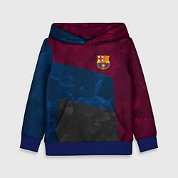 Детская толстовка FC Barcelona: Dark polygons