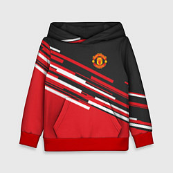 Толстовка-худи детская Man UTD FC: Sport Line 2018, цвет: 3D-красный