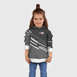 Толстовка-худи детская BMW: Sport Line, цвет: 3D-белый — фото 2