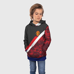 Толстовка-худи детская Man UTD FC: Sport Camo, цвет: 3D-синий — фото 2