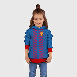 Толстовка-худи детская FC Barcelona: Creative, цвет: 3D-красный — фото 2