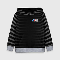 Толстовка-худи детская BMW M BLACK & GREY, цвет: 3D-меланж