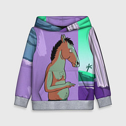 Толстовка-худи детская BoJack, цвет: 3D-меланж