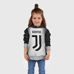 Толстовка-худи детская FC Juventus: Silver Original, цвет: 3D-меланж — фото 2