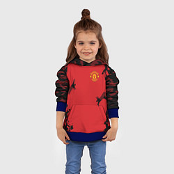 Толстовка-худи детская FC Manchester United: Red Original, цвет: 3D-синий — фото 2