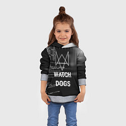 Толстовка-худи детская Watch Dogs: Hacker, цвет: 3D-меланж — фото 2