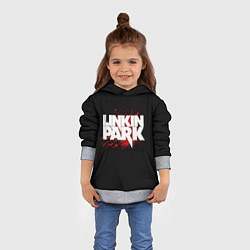 Толстовка-худи детская Linkin Park: Drop of Blood, цвет: 3D-меланж — фото 2