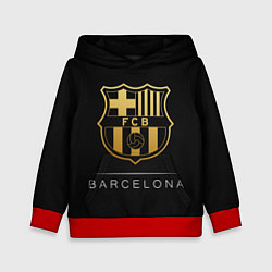 Толстовка-худи детская Barcelona Gold Edition, цвет: 3D-красный