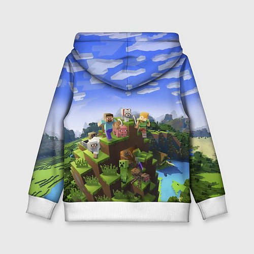 Детская толстовка Майнкрафт: Дмитрий / 3D-Белый – фото 2