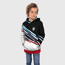 Толстовка-худи детская BMW BRAND COLOR БМВ, цвет: 3D-красный — фото 2