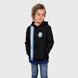 Толстовка-худи детская Манчестер Сити, цвет: 3D-синий — фото 2