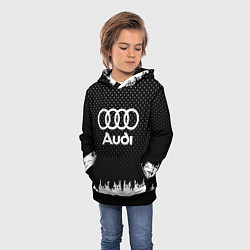 Толстовка-худи детская Audi: Black Side, цвет: 3D-черный — фото 2