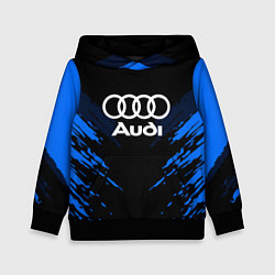 Толстовка-худи детская Audi: Blue Anger, цвет: 3D-черный