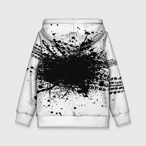 Детская толстовка Audi: Black Spray / 3D-Белый – фото 2