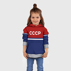 Толстовка-худи детская СССР: Спортсмен, цвет: 3D-меланж — фото 2