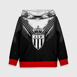 Толстовка-худи детская FC Monaco: Black Style, цвет: 3D-красный