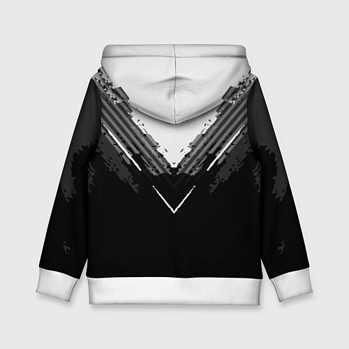 Детская толстовка FC Real Madrid: Black Style / 3D-Белый – фото 2