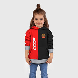 Толстовка-худи детская СССР: Red Collection, цвет: 3D-меланж — фото 2