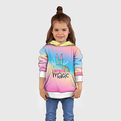 Толстовка-худи детская Create your own magic, цвет: 3D-белый — фото 2