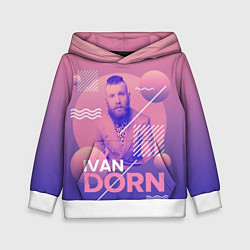 Толстовка-худи детская Pinky Dorn, цвет: 3D-белый