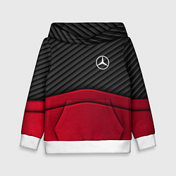 Толстовка-худи детская Mercedes Benz: Red Carbon, цвет: 3D-белый