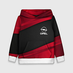 Толстовка-худи детская Opel: Red Sport, цвет: 3D-белый