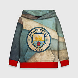 Толстовка-худи детская FC Man City: Old Style, цвет: 3D-красный