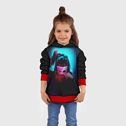 Толстовка-худи детская Sally Face, цвет: 3D-красный — фото 2