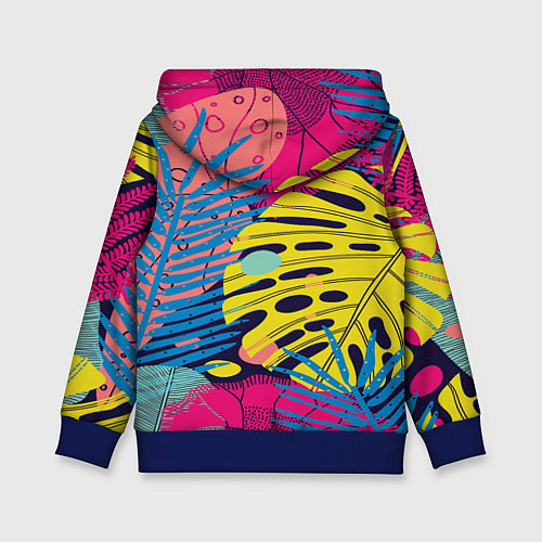 Детская толстовка Тропическая мода / 3D-Синий – фото 2