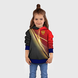 Толстовка-худи детская RUSSIA SPORT: Gold Collection, цвет: 3D-синий — фото 2