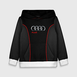 Толстовка-худи детская Audi Style, цвет: 3D-белый