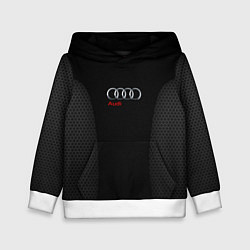 Толстовка-худи детская Audi Carbon, цвет: 3D-белый