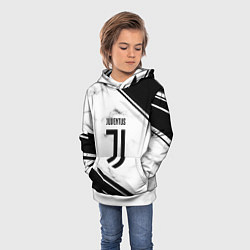 Толстовка-худи детская Juventus, цвет: 3D-белый — фото 2