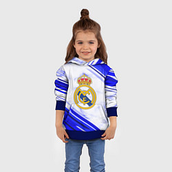 Толстовка-худи детская Real Madrid, цвет: 3D-синий — фото 2