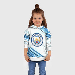 Толстовка-худи детская Manchester city, цвет: 3D-белый — фото 2