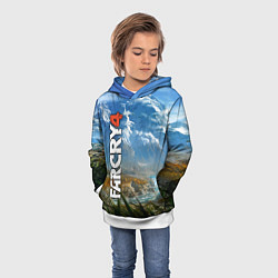 Толстовка-худи детская Far Cry 4: Ice Mountains, цвет: 3D-белый — фото 2