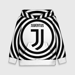 Толстовка-худи детская FC Juventus Round, цвет: 3D-белый