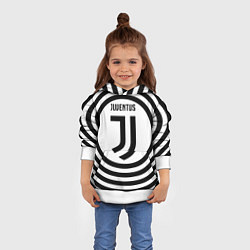 Толстовка-худи детская FC Juventus Round, цвет: 3D-белый — фото 2