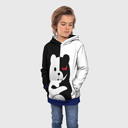 Толстовка-худи детская Monokuma Drae, цвет: 3D-синий — фото 2
