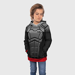 Толстовка-худи детская Soldier N7, цвет: 3D-красный — фото 2