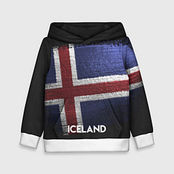 Толстовка-худи детская Iceland Style, цвет: 3D-белый
